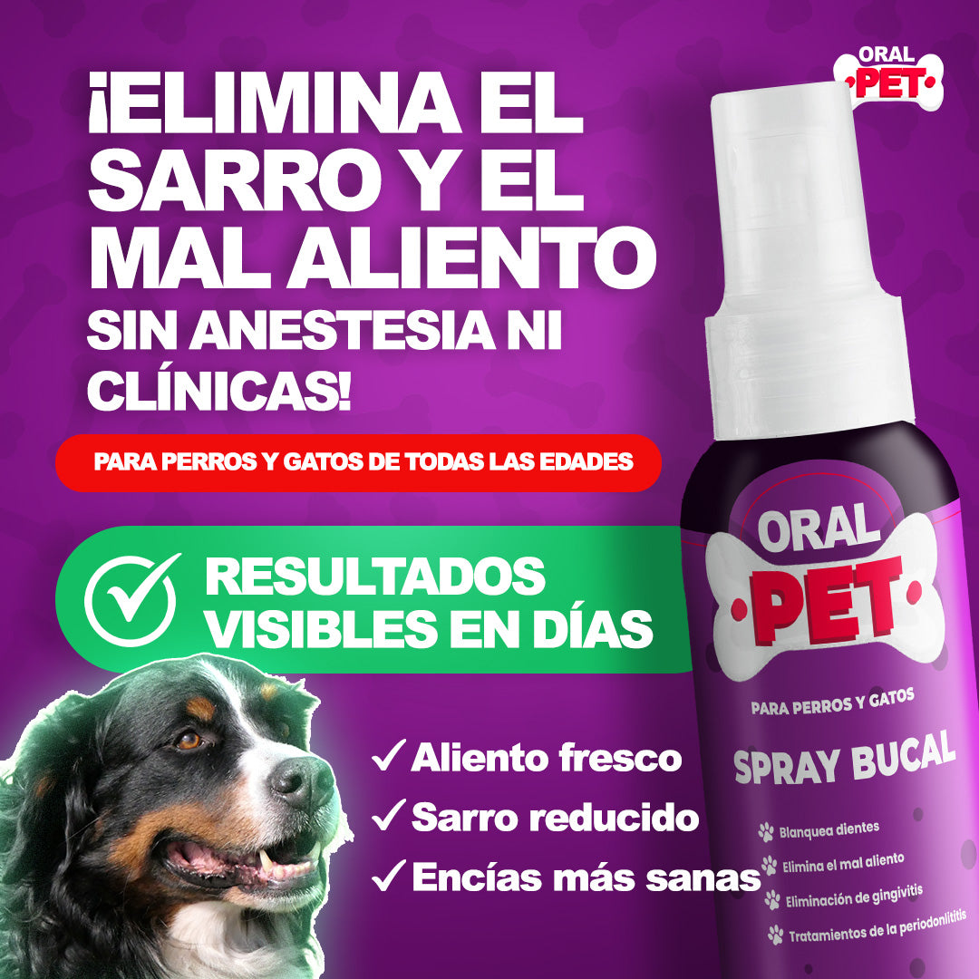 Oral Pet™ Spray Bucal Limpiador Mascotas