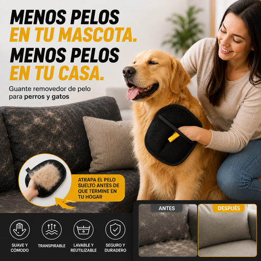 PetClean™ – Guante Removedor de Pelo para Mascotas