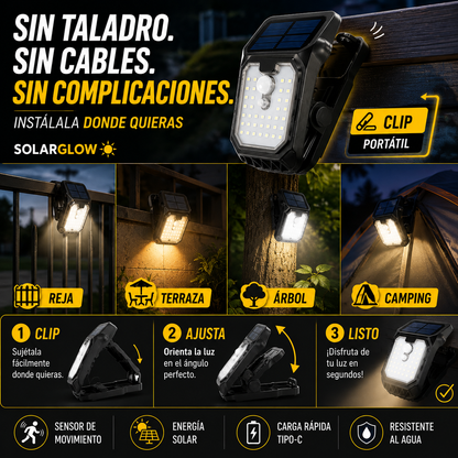SolarGlow™ — Lámpara Solar con Sensor de Movimiento